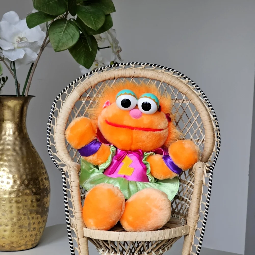 Vintage 1997 Sesame Street Zoe Plush TYCO 12” Super Muppet Rare Toy